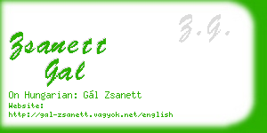 zsanett gal business card