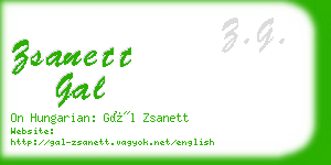 zsanett gal business card